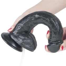 LoveToy Gode réaliste éjaculateur Squirt 22 x 4.5cm Noir
